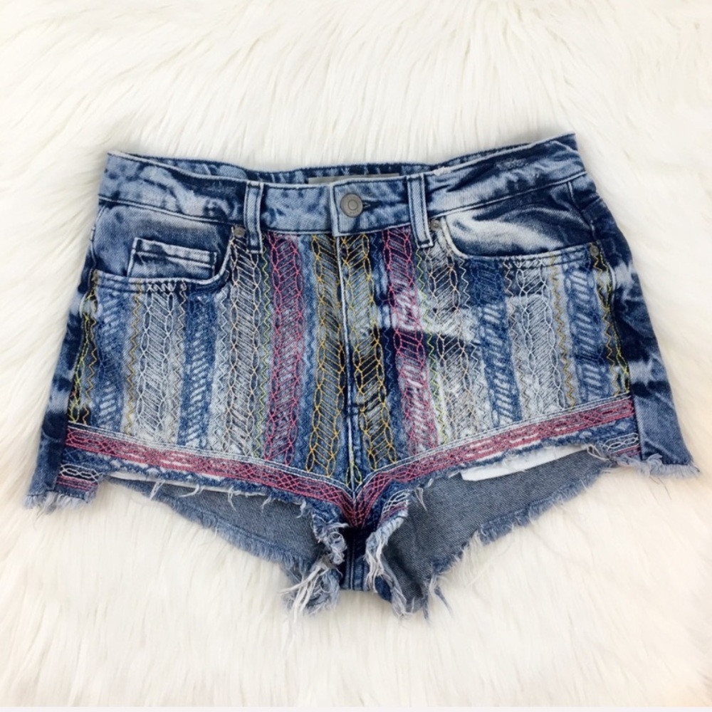 Topshop Multicolor Jean Shorts